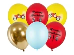 Balony lateksowe 30cm, Autka, mix, 6szt.