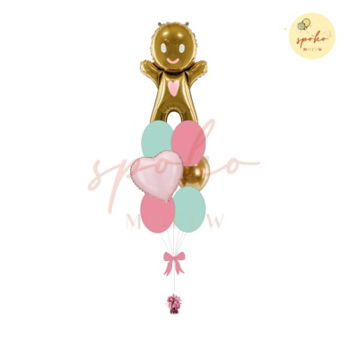 Balonowy bukiet z helem, Boże Narodzenie, CIASTEK (odbiór osobisty, dostawa, Kraków)