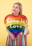 Balon foliowy Serce, Love is Love