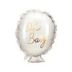 Balon foliowy Poduszka z falbanką, z napisem "Oh Baby"