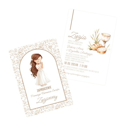 Personalizowane_zaproszenia_na_Pierwsza_Komunie_Swieta_BEZOWA_ELEGANCJA_dziewczynka_ciemne_wlosy.jpg