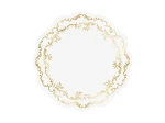 Podkładki pod talerze, Ornament, biały, 6szt.