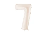 Balon foliowy Cyfra, beżowy, 86cm (Cyfra: 7)
