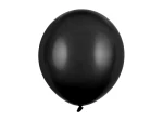 Balon 43cm, czarny, Pastel Black, 1szt. | PartyDeco Strong Balloons 