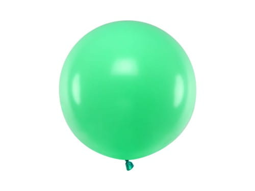 Balon Jumbo 60cm, zielony, Pastel Green | PartyDeco Strong Balloons + HEL (odbiór osobisty, dostawa Kraków)