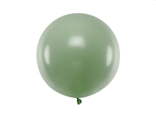 Balon Jumbo 60cm, oliwkowy zielony, Pastel Rosemary Green | PartyDeco Strong Balloons + HEL (odbiór osobisty, dostawa Kraków)