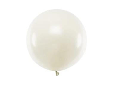 Balon Jumbo 60cm, kremowy, Pastel Light Cream | PartyDeco Strong Balloons + HEL (odbiór osobisty, dostawa Kraków)