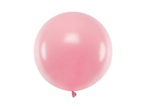 Balon Jumbo 60cm, j. różowy, Pastel Baby Pink | PartyDeco Strong Balloons + HEL (odbiór osobisty, dostawa Kraków)