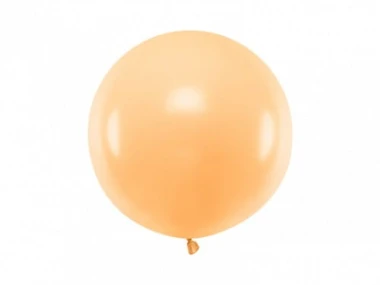 Balon Jumbo 60cm, j. pomarańczowy, Pastel Light Peach | PartyDeco Strong Balloons + HEL (odbiór osobisty, dostawa Kraków)