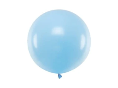 Balon Jumbo 60cm, j. niebieski, Pastel Baby Blue | PartyDeco Strong Balloons + HEL (odbiór osobisty, dostawa Kraków)
