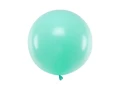 Balon Jumbo 60cm, j. miętowy, Pastel Light Mint | PartyDeco Strong Balloons + HEL (odbiór osobisty, dostawa Kraków)