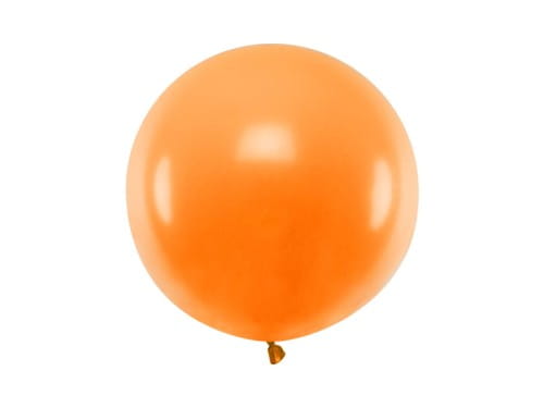 Balon Jumbo 60cm, c. pomarańczowy, Pastel Mandarin Orange | PartyDeco Strong Balloons + HEL (odbiór osobisty, dostawa Kraków)
