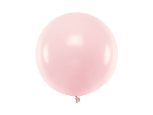 Balon Jumbo 60cm, blady różowy, Pastel Pale Pink | PartyDeco Strong Balloons + HEL (odbiór osobisty, dostawa Kraków)