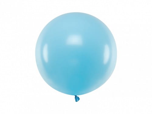 Balon Jumbo 60cm, blady niebieski, Pastel Light Blue | PartyDeco Strong Balloons + HEL (odbiór osobisty, dostawa Kraków)