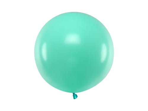 Balon Jumbo 60cm, akwamaryna, Pastel Aquamarine | PartyDeco Strong Balloons + HEL (odbiór osobisty, dostawa Kraków)