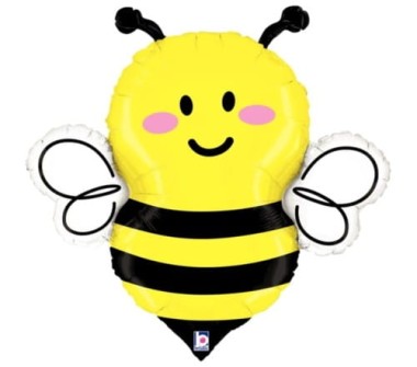 Balon foliowy Pszczółka + HEL (odbiór osobisty, dostawa, Kraków)