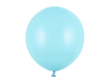 Balon lateksowy 43cm, blady niebieski, Pastel Light Blue, 1szt. + HEL (odbiór osobisty, dostawa, Kraków) | PartyDeco Strong Balloons  