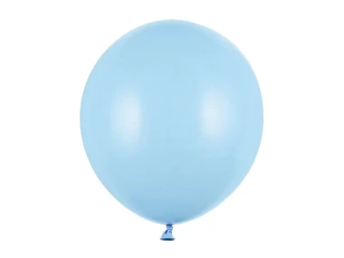 Balon lateksowy 43cm,  j. niebieski, Pastel Baby Blue, 1szt. + HEL (odbiór osobisty, dostawa, Kraków) | PartyDeco Strong Balloons 