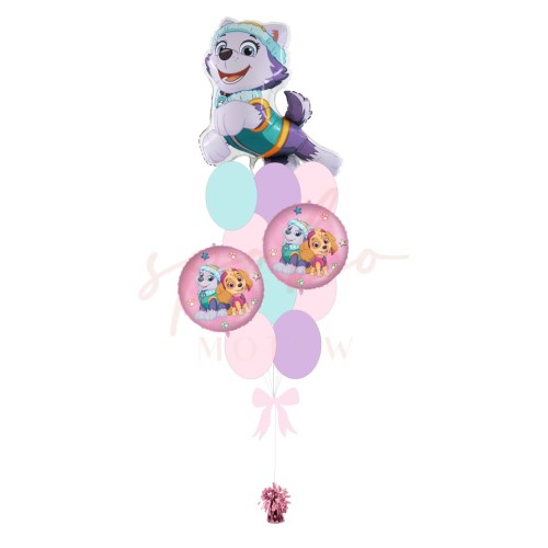 Balonowy bukiet z helem, Urodziny, PSI PATROL EVEREST(odbiór osobisty, dostawa, Kraków)