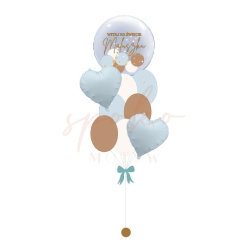 personalizowany-balon-bubble-bukiet-z-helem-WELCOME-BOY-krakow.jpg