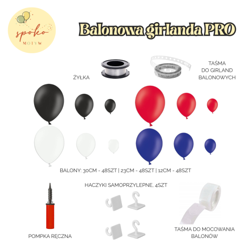 PIRACI - balonowa girlanda PRO (4m)