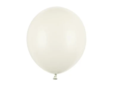 Balon lateksowy 43cm, kremowy, Pastel Light Cream, 1szt. + HEL (odbiór osobisty, dostawa, Kraków) | PartyDeco Strong Balloons
