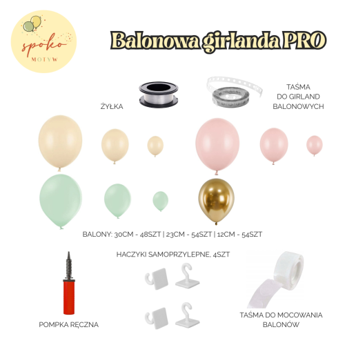 ZAJĄCZEK - balonowa girlanda PRO (4m)