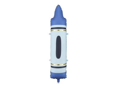 Balon foliowy Kredka, niebieski | WITAJ SZKOŁO, BACK TO SCHOOL + HEL (odbiór osobisty, dostawa, Kraków)