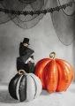 Balon foliowy Dynia XL, czarny, beżowy, stojący | HALLOWEEN