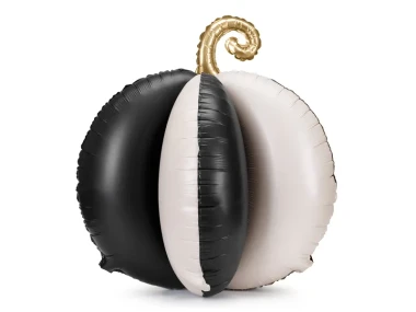 Balon foliowy Dynia XL, czarny, beżowy, stojący | HALLOWEEN