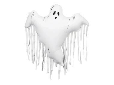 Balon foliowy Duch z frędzlami, biały | HALLOWEEN + HEL (odbiór osobisty, dostawa, Kraków)