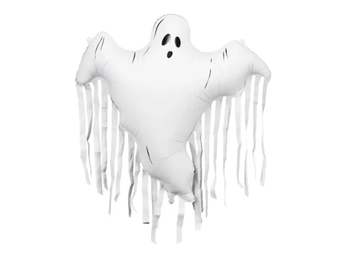 Balon foliowy Duch z frędzlami, biały | HALLOWEEN + HEL (odbiór osobisty, dostawa, Kraków)