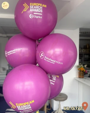 Balonowy bukiet z helem, Event Firmowy, JUMBO ORCHID (odbiór osobisty, dostawa, Kraków)