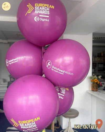 Balonowy bukiet z helem, Event Firmowy, JUMBO ORCHID (odbiór osobisty, dostawa, Kraków)