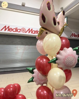 Balonowy bukiet z helem, Event, DZIEŃ KOBIET (odbiór osobisty, dostawa, Kraków)