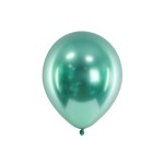 Balon 30cm, zielony, 1szt.| PartyDeco Glossy Balloons + HEL (odbiór osobisty, dostawa, Kraków)