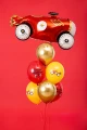 Balony lateksowe 30cm, Autka, mix, 6szt. + HEL (odbiór osobisty, dostawa, Kraków)