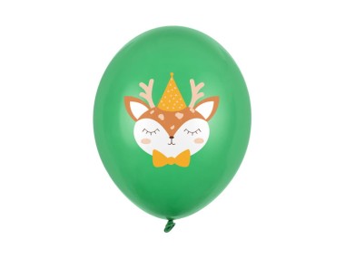 Balon 30cm, jelonek, c. zielony, Pastel Emerald Green, 1szt. | PartyDeco Strong Balloons + HEL (odbiór osobisty, dostawa, Kraków)