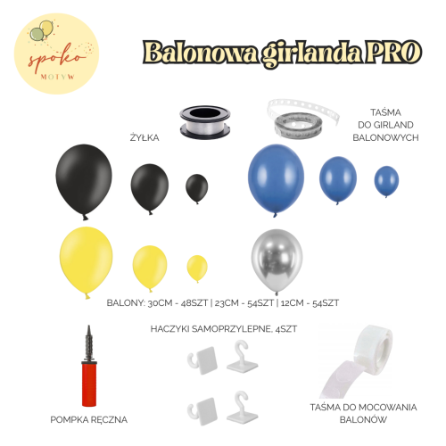 NIETOPERZ - balonowa girlanda PRO (4m)