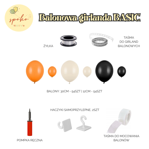 LITTLE PUMPKIN - balonowa girlanda BASIC (2m)