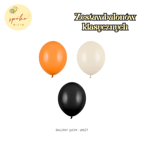 LITTLE PUMPKIN - zestaw balonów, 18szt.