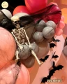 Balonowa ścianka do zdjęć, Halloween, PINK HALLOWEEN (montaż, Kraków)