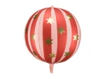 Balon foliowy Piłka w gwiazdki, czerwony
