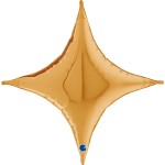Balon foliowy Deco-Concave Cross, złoty