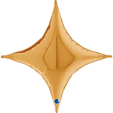 Balon foliowy Deco-Concave Cross, złoty + HEL (odbiór osobisty, dostawa, Kraków)