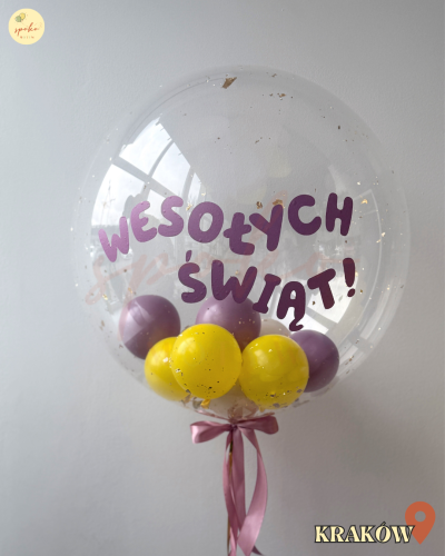 Balon Bubble z helem, WIELKANOC (odbiór osobisty, dostawa, Kraków)