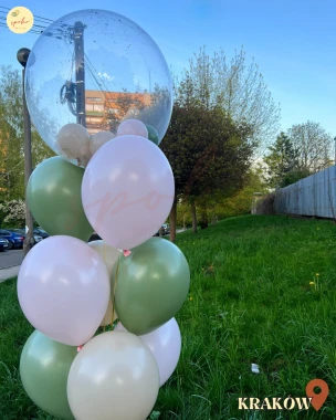 Balonowy bukiet z helem, Event, ZAJĄCZEK (odbiór osobisty, dostawa, Kraków)