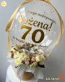 Balonowy box, Urodziny, BEŻOWA ELEGANCJA (odbiór osobisty, dostawa, Kraków)