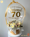 Balonowy box, Urodziny, BEŻOWA ELEGANCJA (odbiór osobisty, dostawa, Kraków)