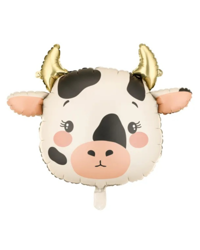 Balon foliowy Krówka | FARMA + HEL (odbiór osobisty, dostawa, Kraków)